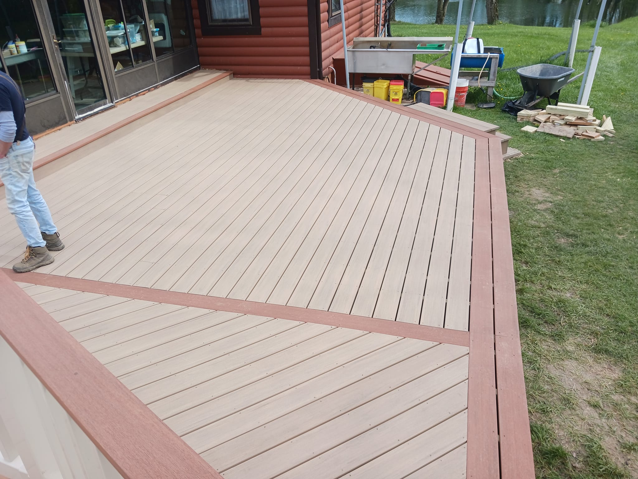 Back deck completed