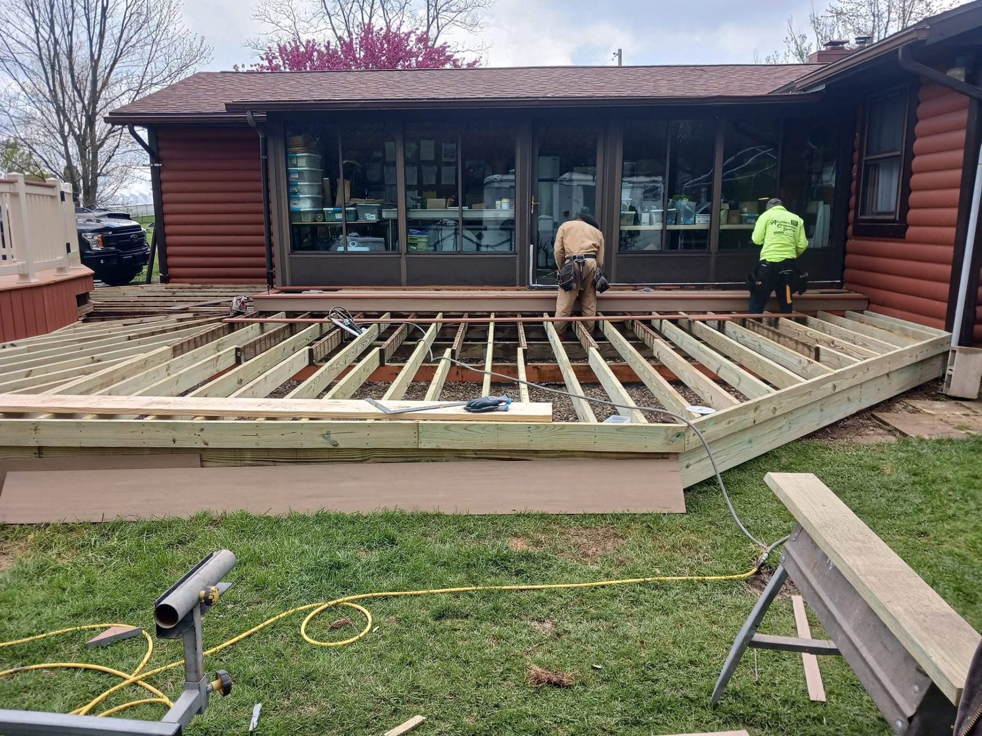 Back deck in progress